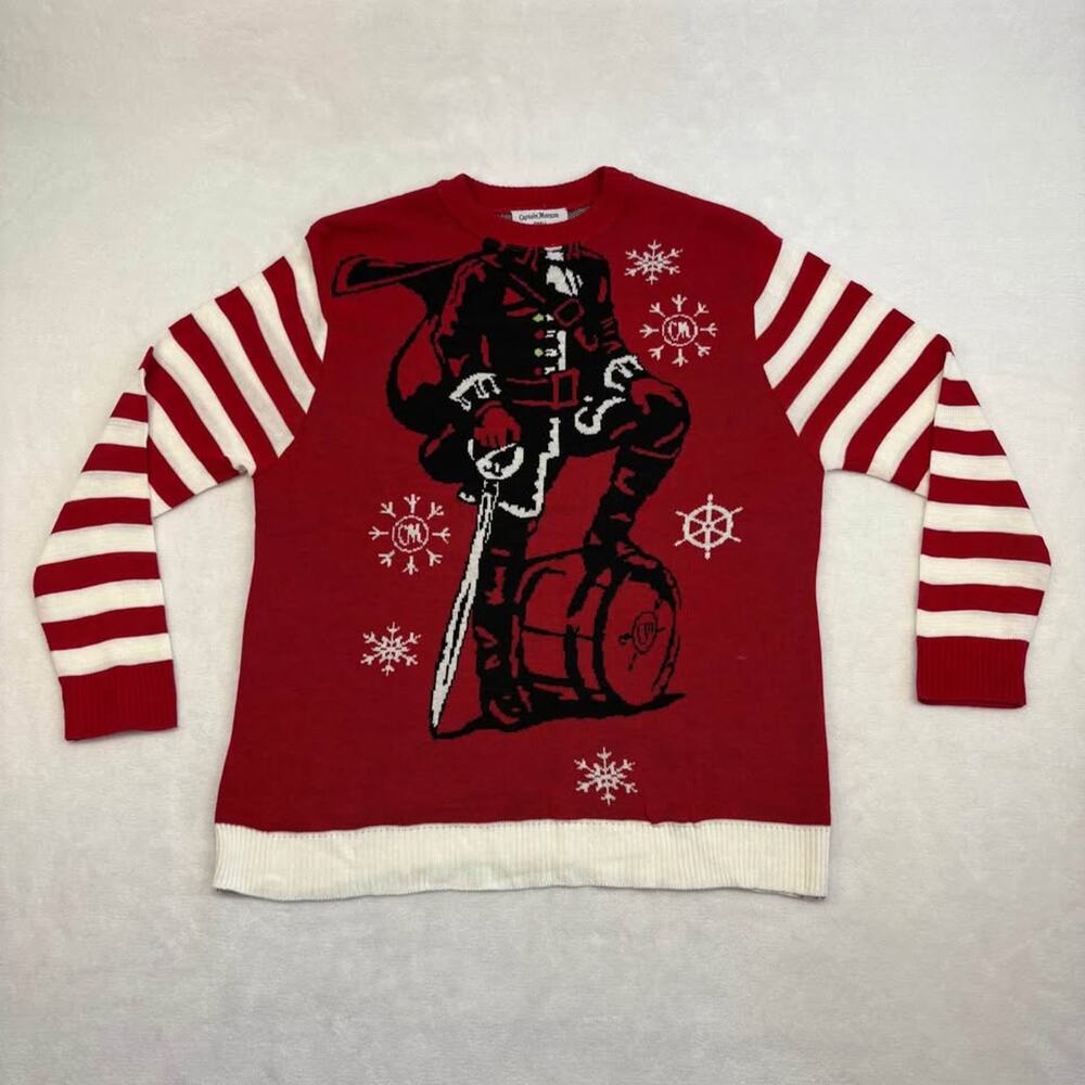 Captain Morgan The Standing Captain Ugly Christmas Sweater Men’s Size S